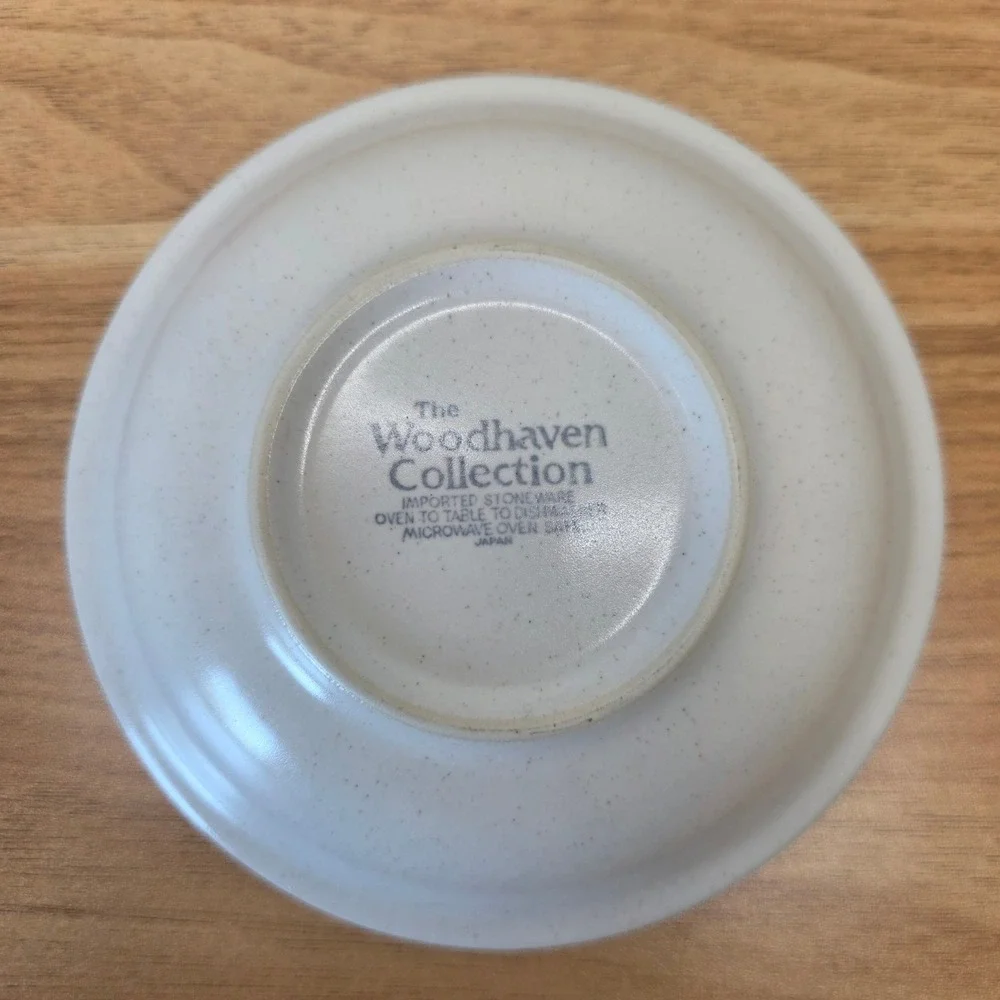 4 Vintage Woodhaven Collection Sandusky Stoneware Dessert Fruit Bowls Japan